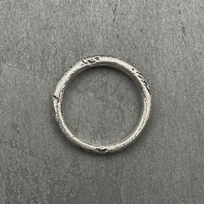 Sircular 003 Stacker Ring in Oxidized Silver