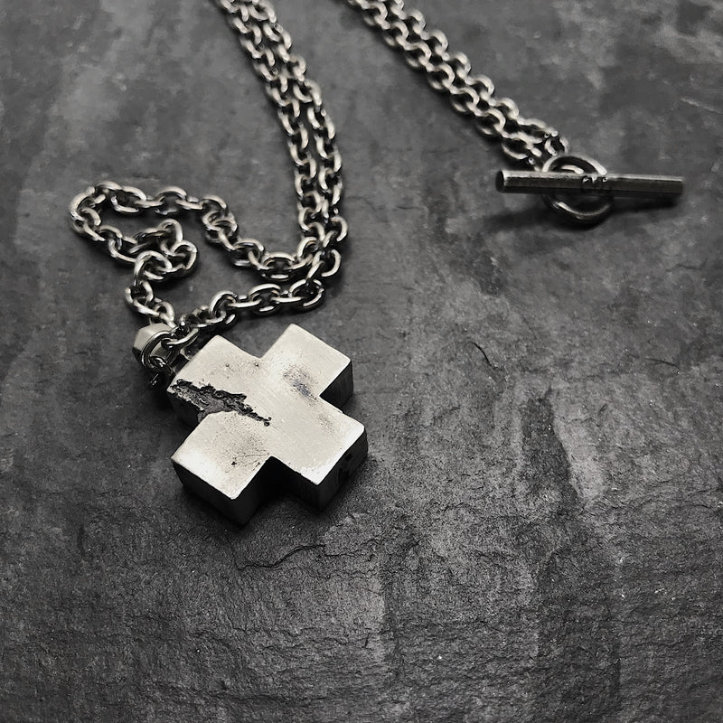 Silver Cross Logo Pendant